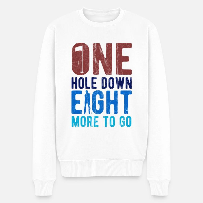 Golfplatz zum Golfen Golf - Männer Premium Bio Pullover - Weiß