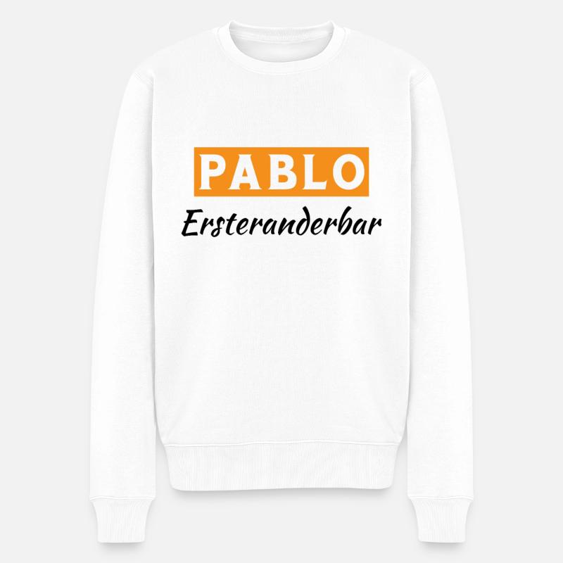 Pablo Ersteranderbar - Pull Premium bio Homme - blanc