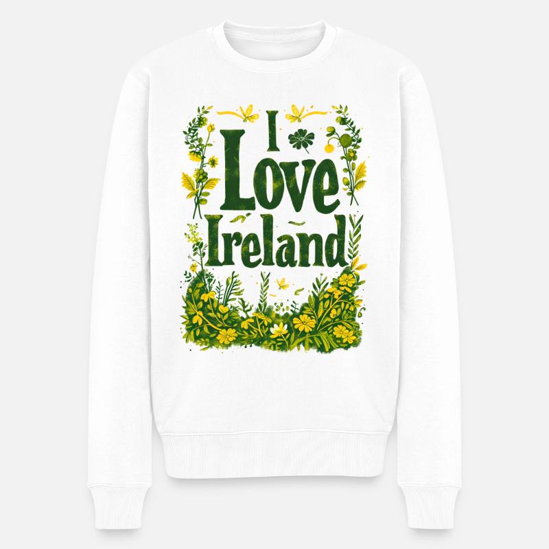 J’aime l’Irlande - Pull Premium bio Homme - blanc