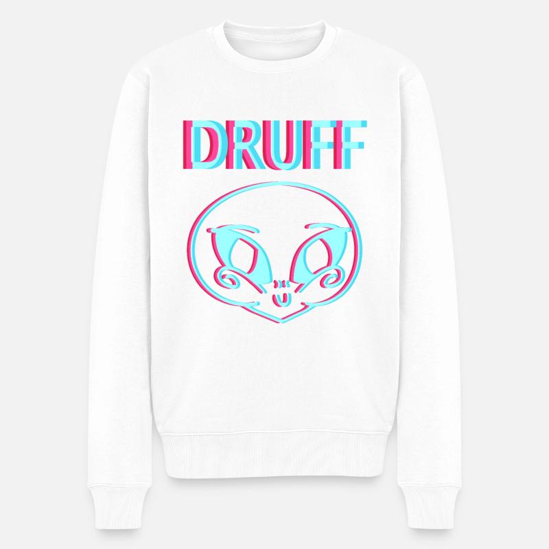 Schranz Speedcore Tekk Hardtekk Techno Raver EDM - Männer Premium Bio Pullover - Weiß