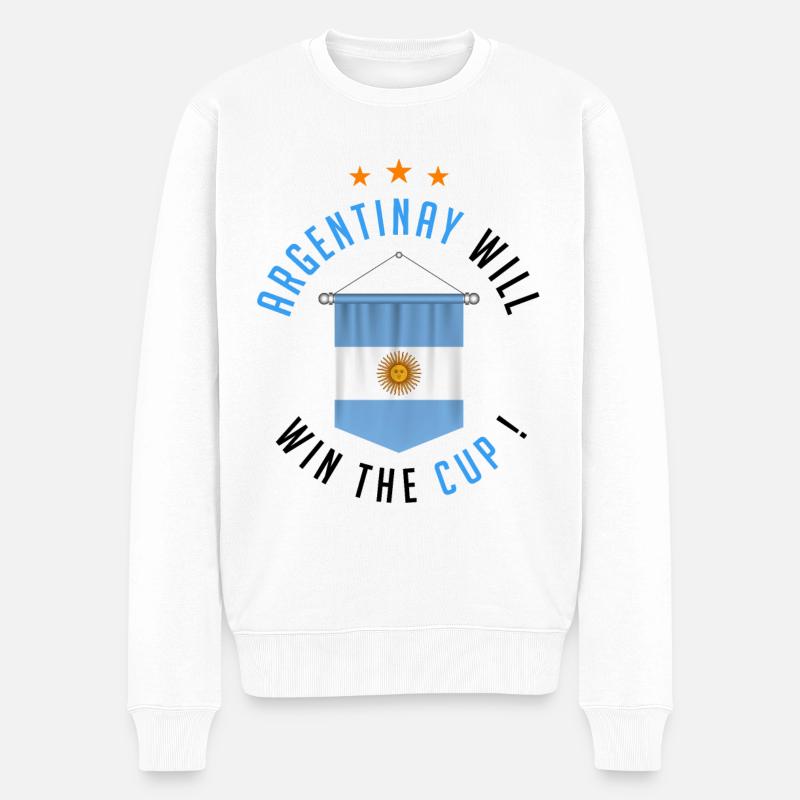 Argentina Will Win The Cup ! - Pull Premium bio Homme - blanc