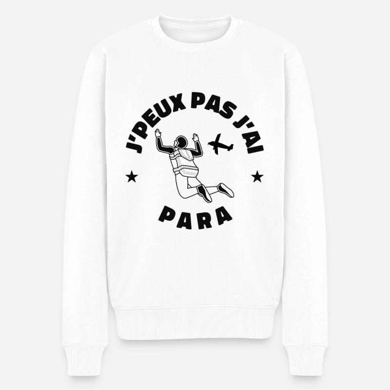 J'peux pas j'ai para - Pull Premium bio Homme - blanc