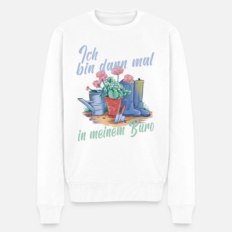 Landschaftsgärtner Gärtner Garten Dame Hobby - Männer Premium Bio Pullover - Weiß