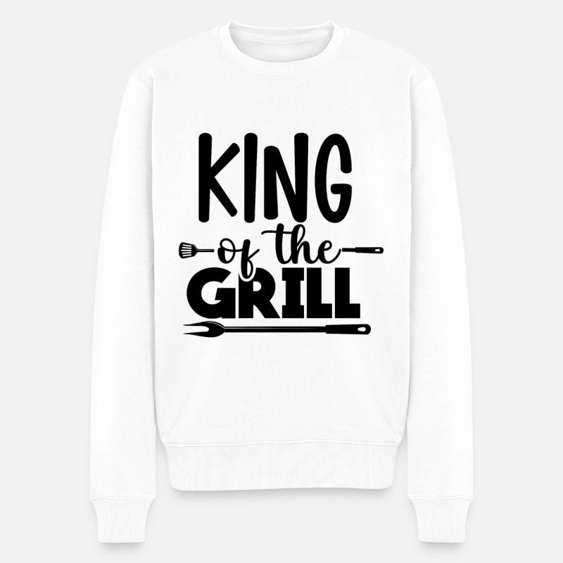 Roi du grill - Pull Premium bio Homme - blanc