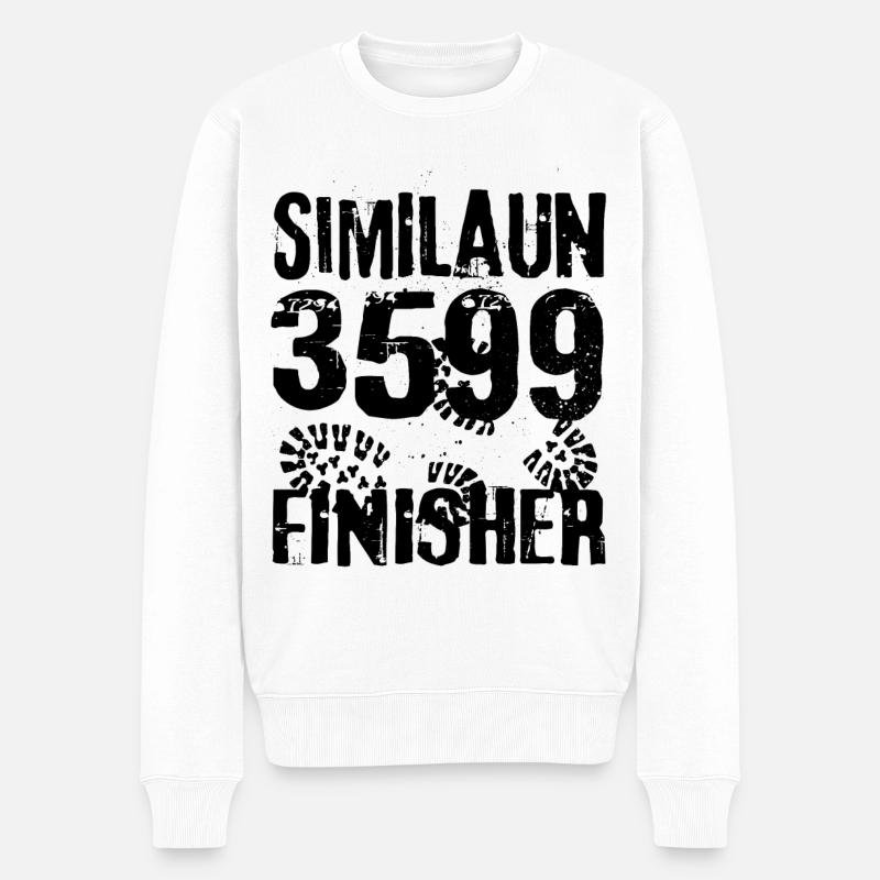 Similaun 3599 Finisher Ötztal Tirol Südtirol Berg - Männer Premium Bio Pullover - Weiß