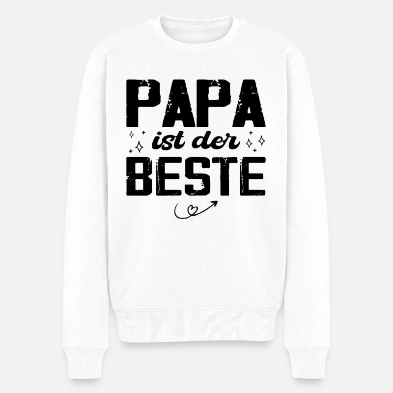 Papa Ist Der Beste - Pull Premium bio Homme - blanc