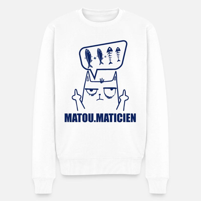 Mathématiques, Mathématicien, Fan de Math - Pull Premium bio Homme - blanc
