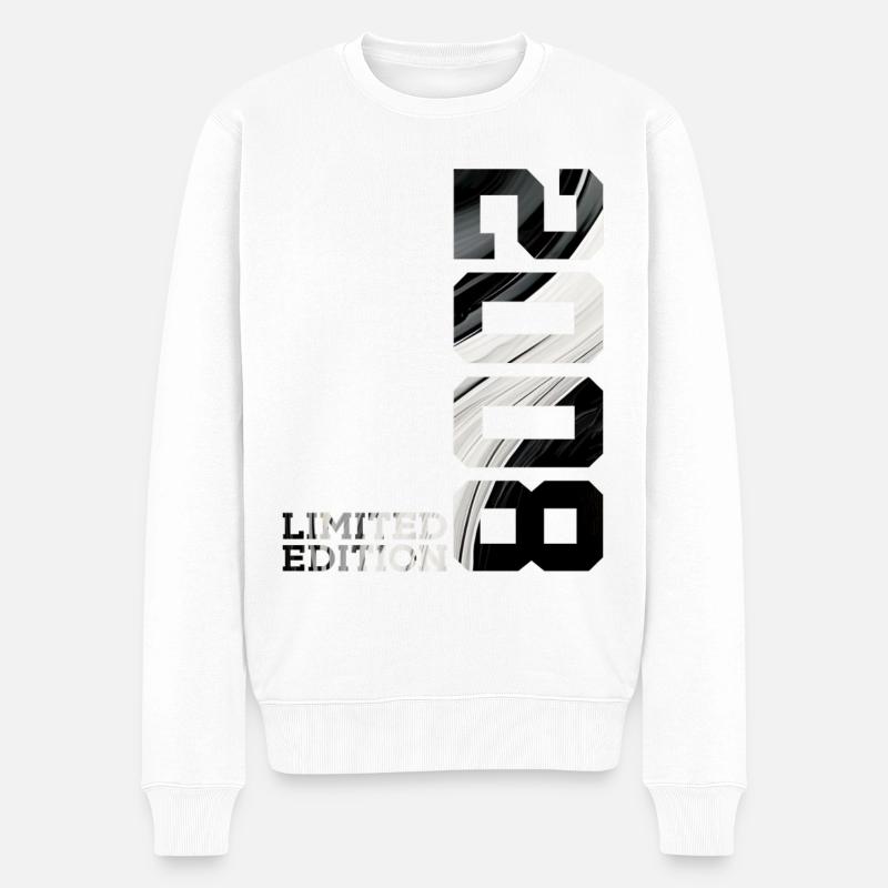 18. GEBURTSTAG LIMITED EDITION 2008 - Männer Premium Bio Pullover - Weiß