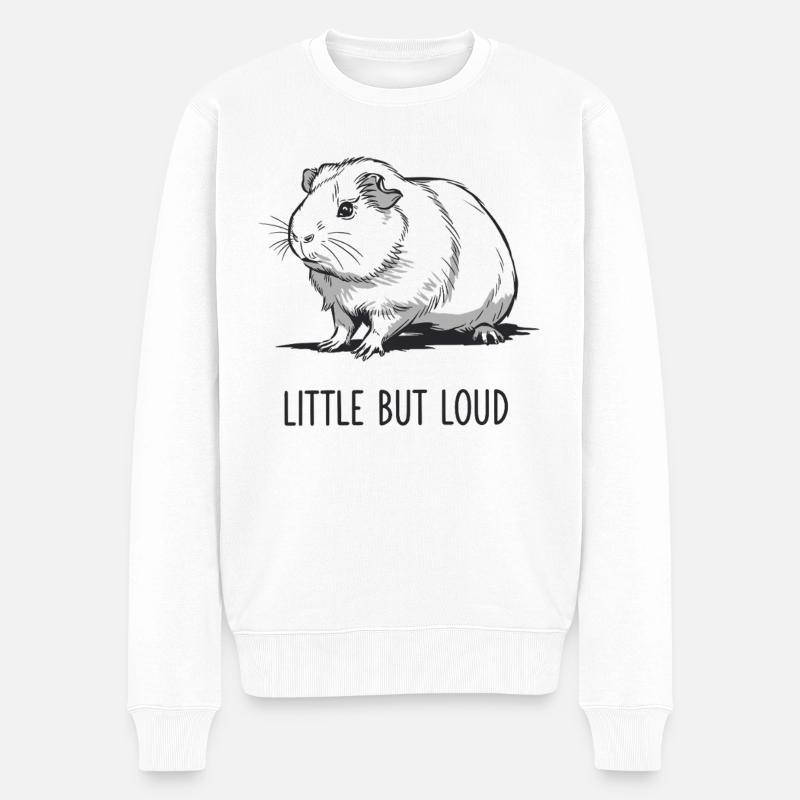 Petit cochon d’Inde mais bruyant - Pull Premium bio Homme - blanc