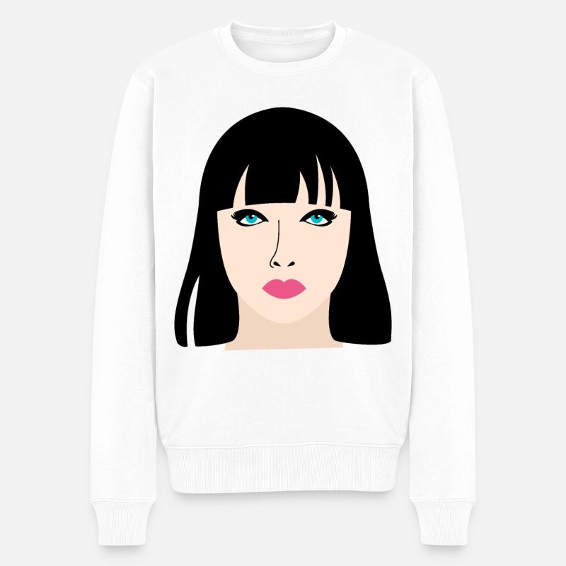 Cadeau de poupée manga - Pull Premium bio Homme - blanc