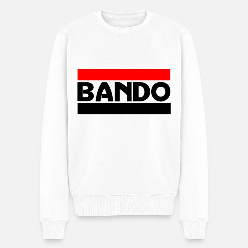 BANDO - Männer Premium Bio Pullover - Weiß