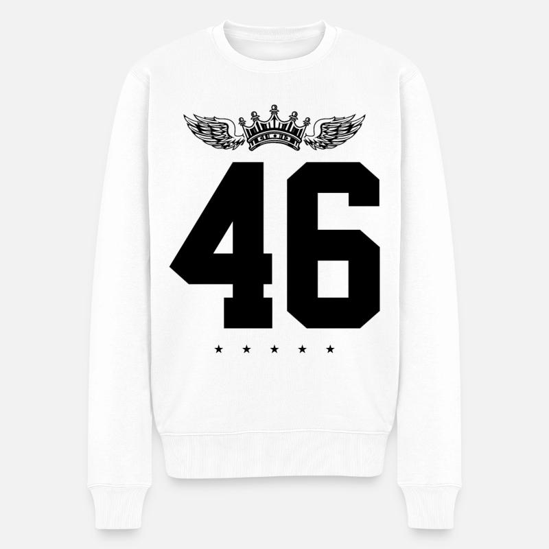 46 Couronne numérique - Pull Premium bio Homme - blanc