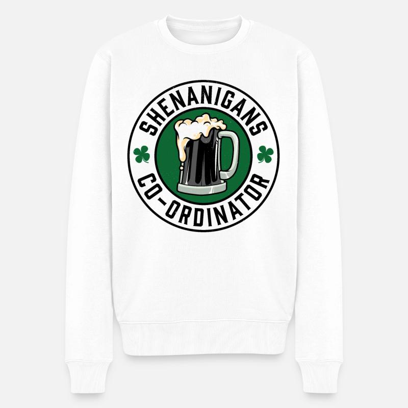 Coordonnatrice des manigances - Pull Premium bio Homme - blanc