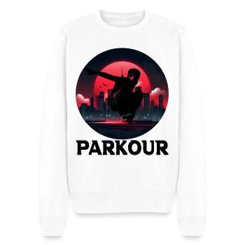 Parkour - Pull Premium bio Homme - blanc - Devant - Thijin (182cm)