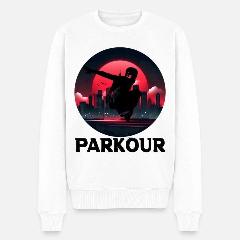 Parkour - Pull Premium bio Homme - blanc