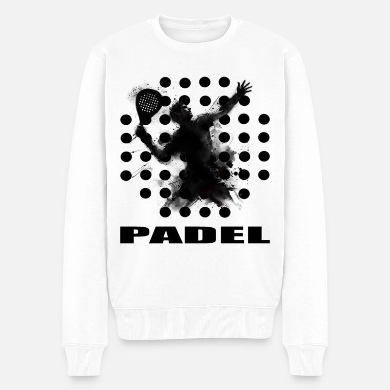 Padel - Pull Premium bio Homme - blanc