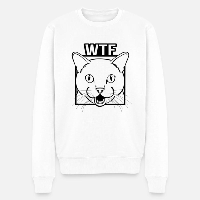 WTF - Pull Premium bio Homme - blanc