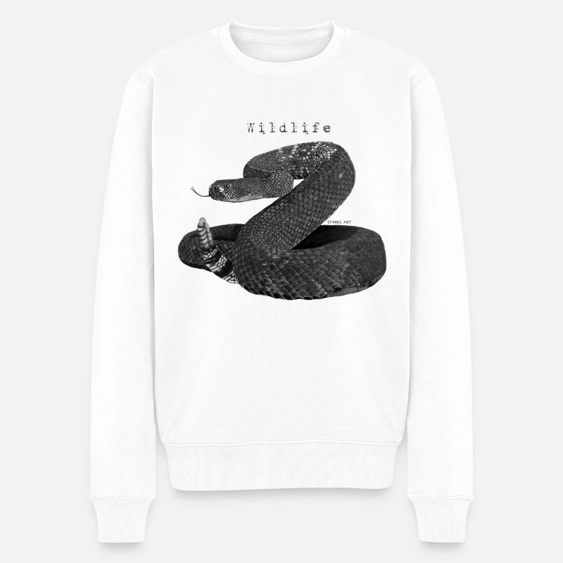 Serpent - Pull Premium bio Homme - blanc