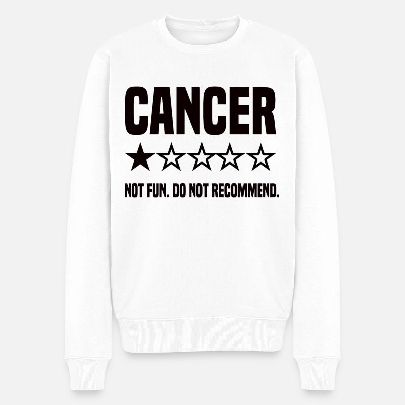 Cancer Rating - Männer Premium Bio Pullover - Weiß