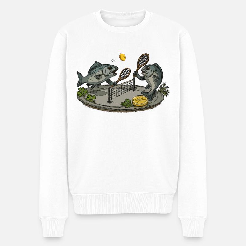 Table de ping-pong Fish - Pull Premium bio Homme - blanc