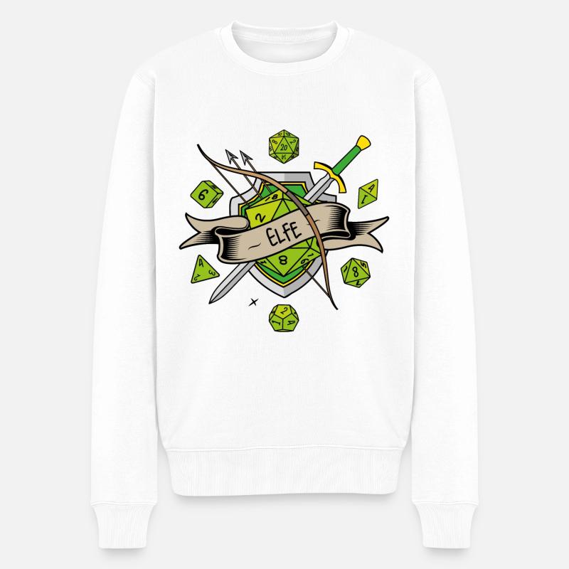 Elfe JDR - Pull Premium bio Homme - blanc