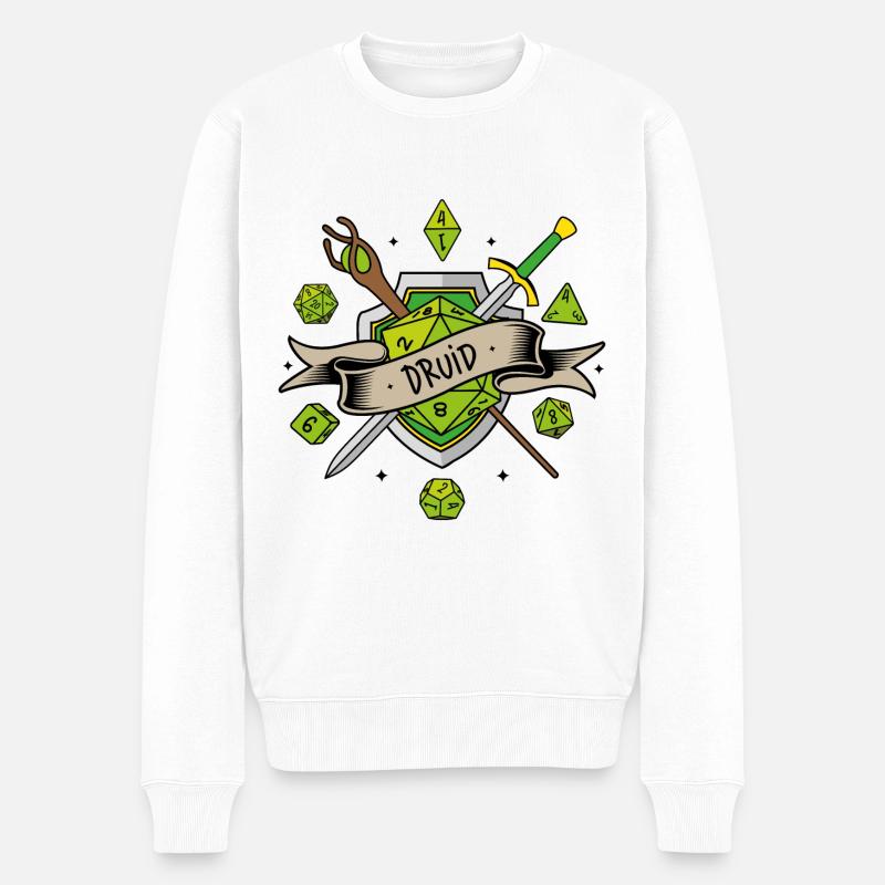 Druid RPG - Pull Premium bio Homme - blanc