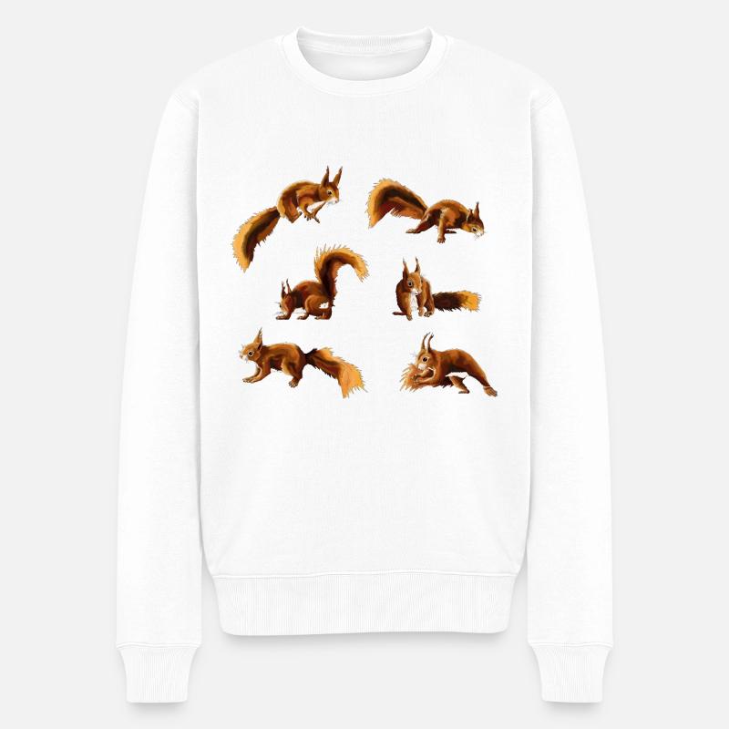 Écureuil - Pull Premium bio Homme - blanc