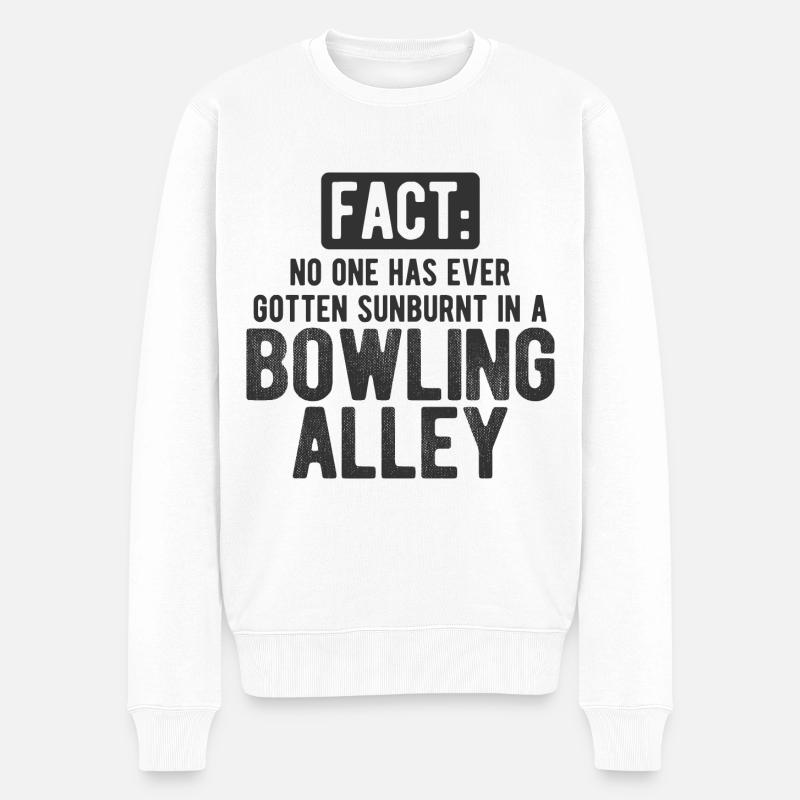 Bowling - Männer Premium Bio Pullover - Weiß