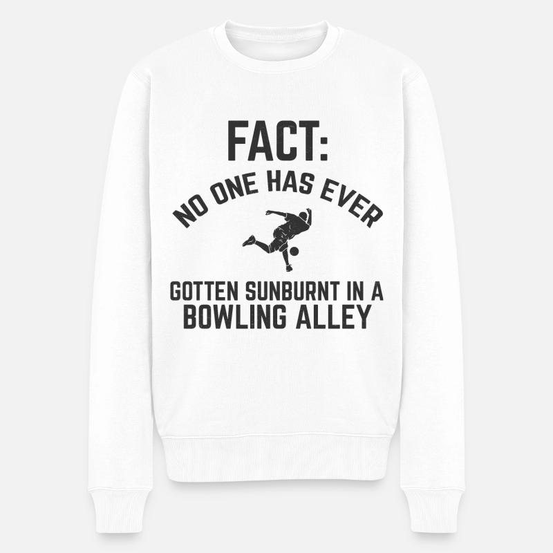 Bowling - Männer Premium Bio Pullover - Weiß