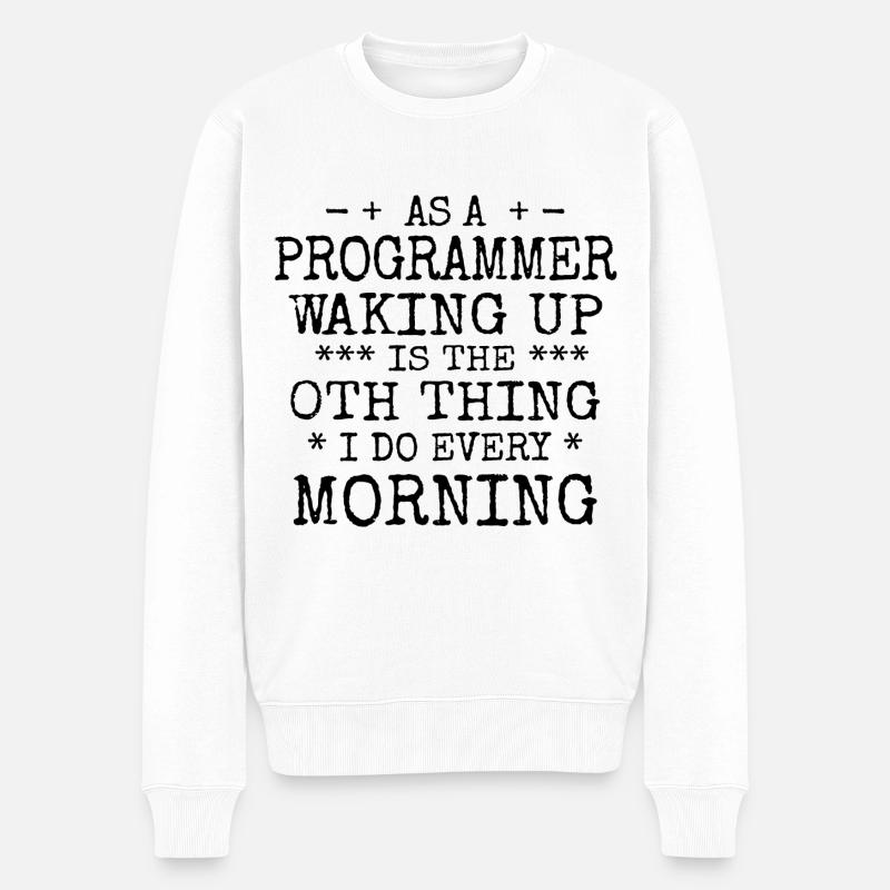 Software Ingenieur Informatiker Programmierer - Männer Premium Bio Pullover - Weiß