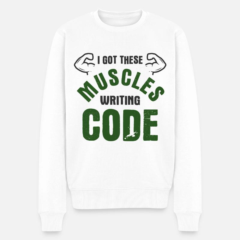 Software Ingenieur Informatiker Programmierer - Männer Premium Bio Pullover - Weiß