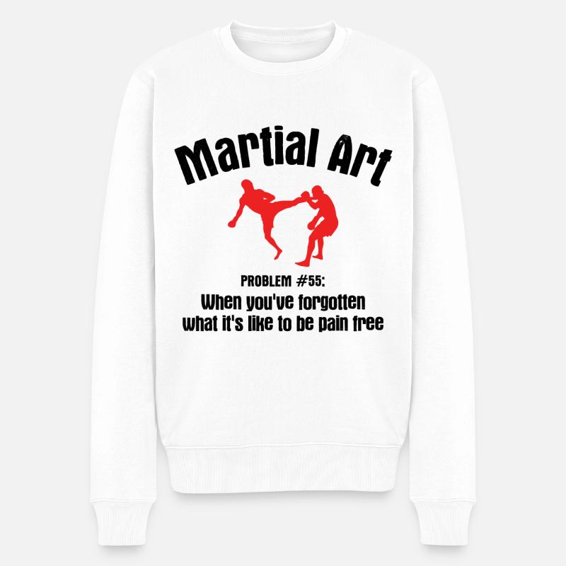Mixed Martial Arts MMA - Männer Premium Bio Pullover - Weiß