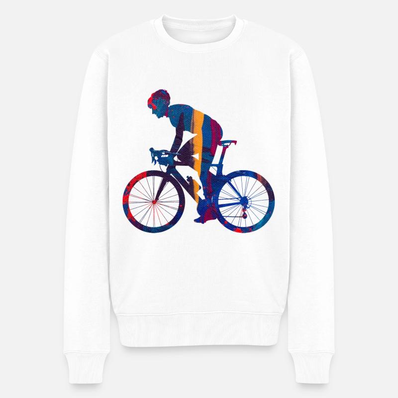vélo - Pull Premium bio Homme - blanc