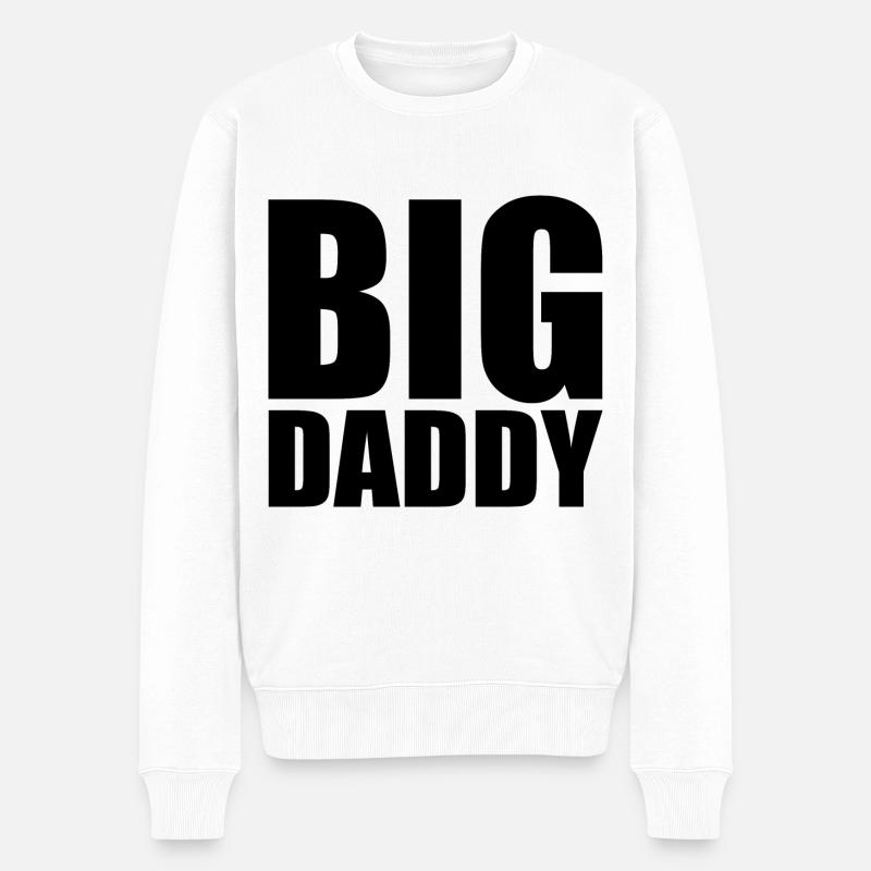 BIG DADDY - Pull Premium bio Homme - blanc