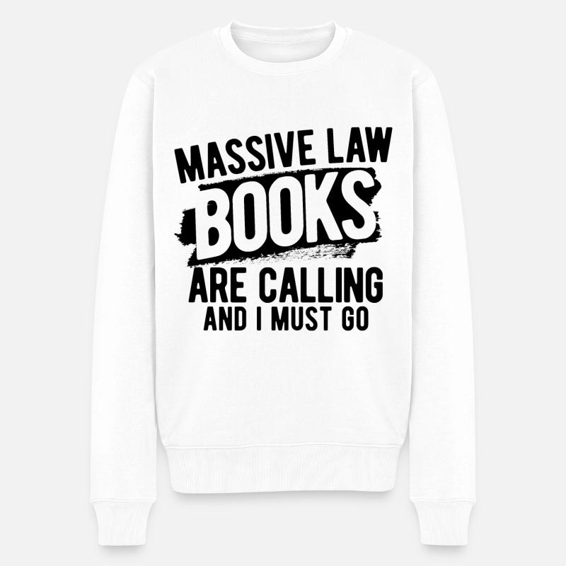 Richter Jurist Anwalt - Männer Premium Bio Pullover - Weiß