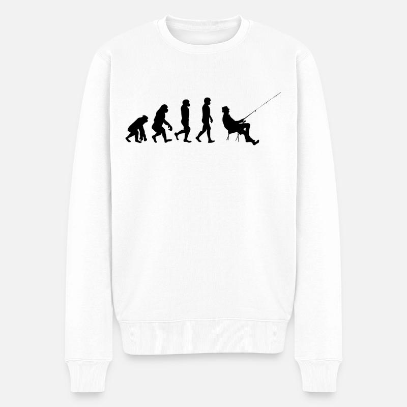 Evolution Pêcheur - Pull Premium bio Homme - blanc