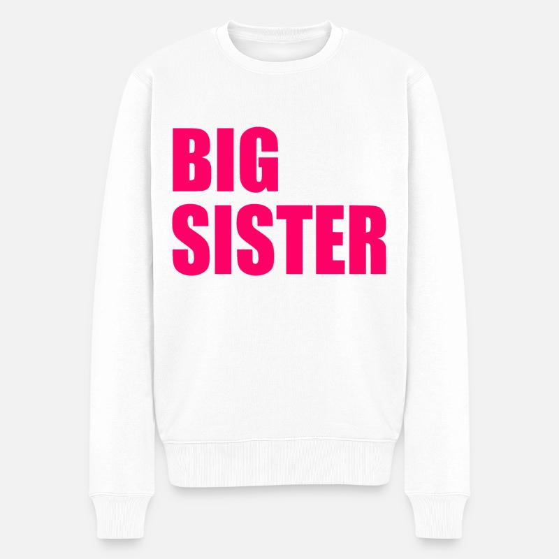 Big sister - Pull Premium bio Homme - blanc