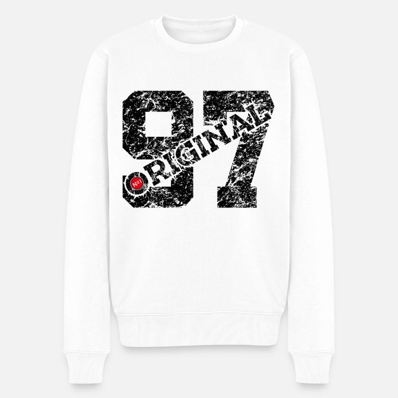 29. GEBURTSTAG 29 JAHRE ORIGINAL 1997 - Männer Premium Bio Pullover - Weiß