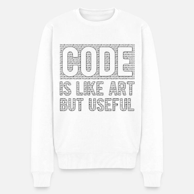 Software Ingenieur Informatiker Programmierer - Männer Premium Bio Pullover - Weiß