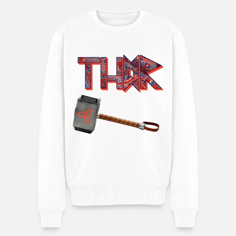 thor mjölnir e 261 - Pull Premium bio Homme - blanc