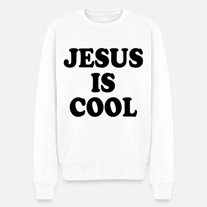Jesus is cool - Pull Premium bio Homme - blanc