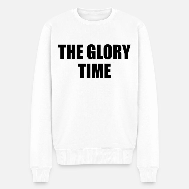 The glory time - Pull Premium bio Homme - blanc