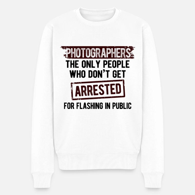 Fotografie Fotograf - Männer Premium Bio Pullover - Weiß