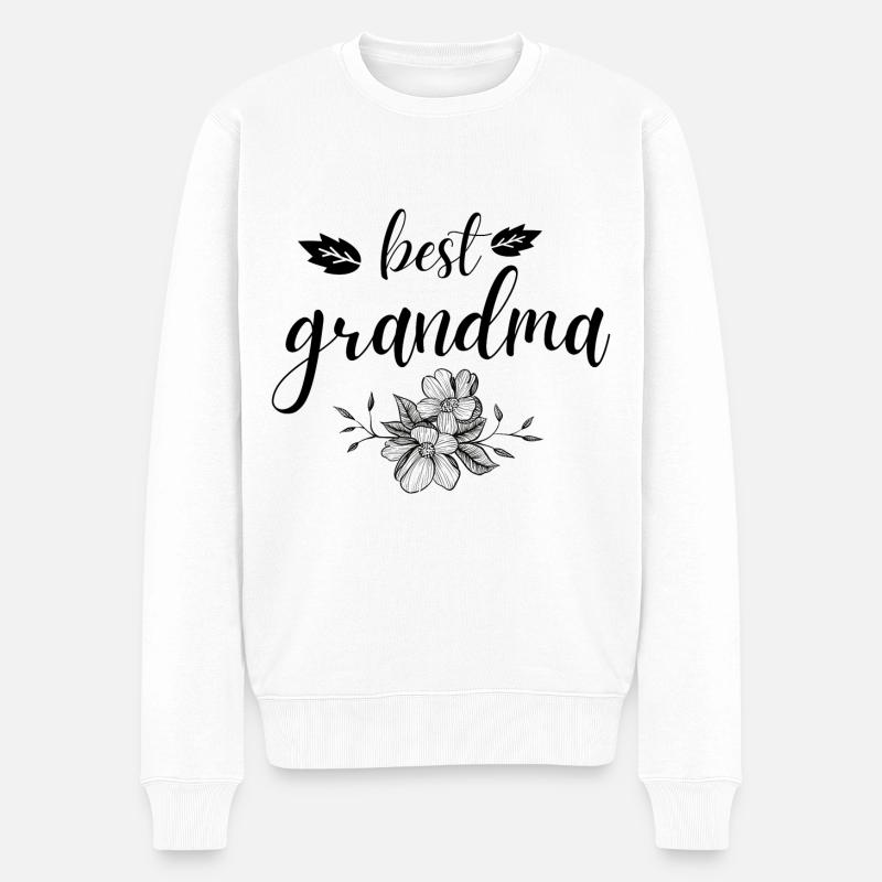 Oma. Oma Geschenk - Männer Premium Bio Pullover - Weiß