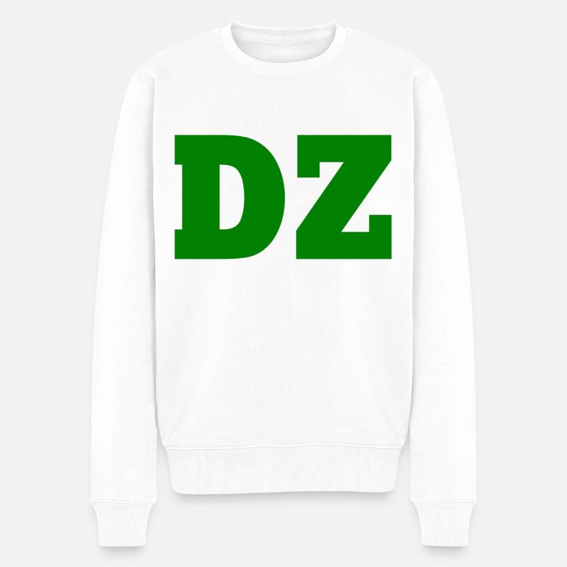 Dz - Männer Premium Bio Pullover - Weiß