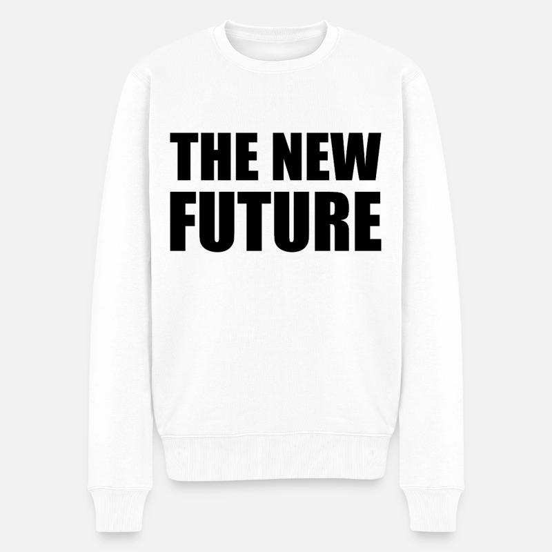 the new future - Männer Premium Bio Pullover - Weiß
