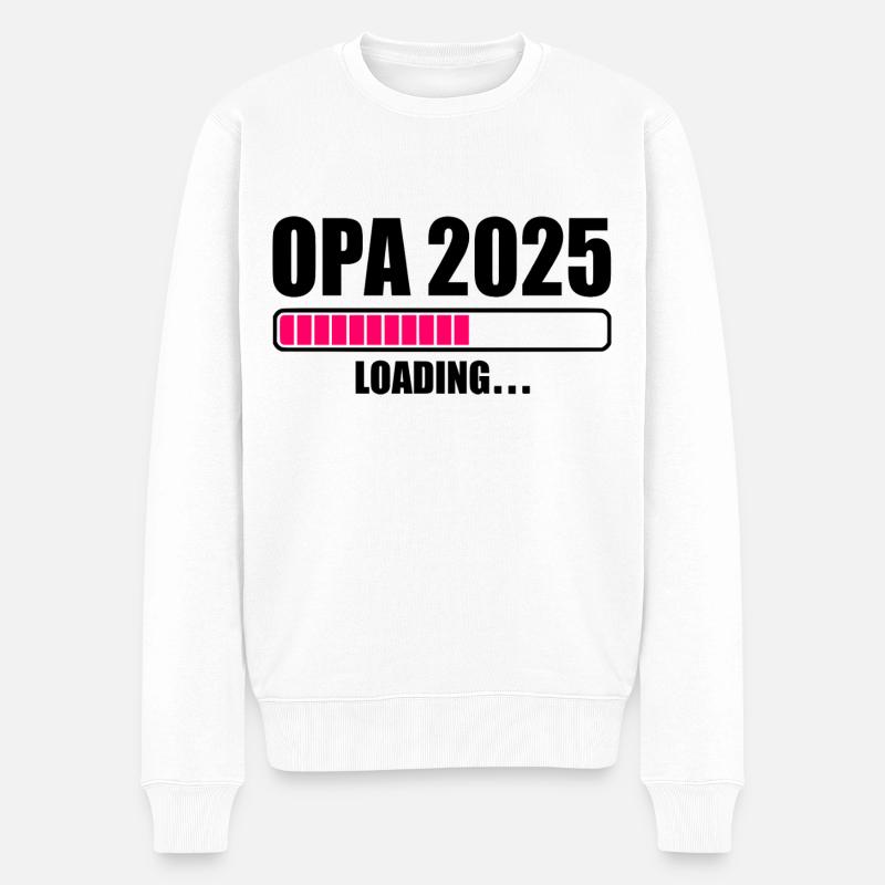Opa 2025 - Männer Premium Bio Pullover - Weiß