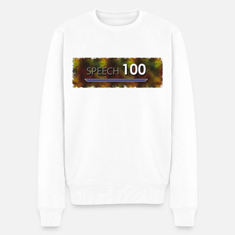 Bart Edmann Game Meme Speech 100 - Men's Premium Organic Jumper - white
