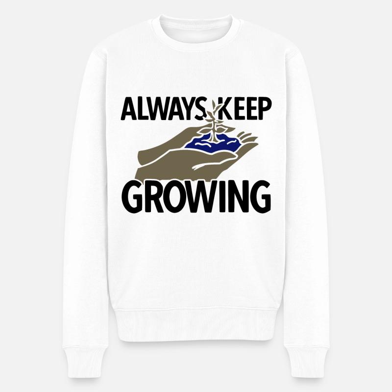 Landschaftsgärtner Hobbygärtner Gärtner - Männer Premium Bio Pullover - Weiß