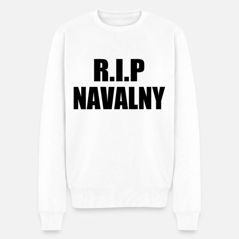 rip alexej nawalny - Männer Premium Bio Pullover - Weiß